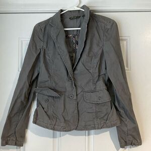Eddie Bauer Gray Button Up Blazer Size Medium
